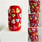 Snoephartjes ~ vaas ~ kunst vaas ~ atelier, Huis en Inrichting, Woonaccessoires | Vazen, Ophalen of Verzenden, Zo goed als nieuw