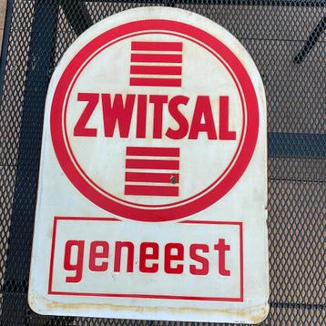 Emaille reclamebord: Zwitsal Geneest beschikbaar voor biedingen