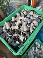 Grote partij PVC buizen en fittingen, Doe-het-zelf en Verbouw, Buizen en Afvoer, Ophalen, Afvoer, Gebruikt, Pvc