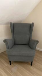 Grijze fauteuil ikea Strandmon, 75 tot 100 cm, Gebruikt, 75 tot 100 cm, Hout
