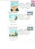 Malagasy 3 st FDC enveloppen 1967, Verzenden, Overige landen, Gestempeld