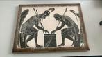Ceramische tegel van Achilles & Ajax, Antiek en Kunst, Ophalen of Verzenden
