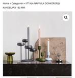 Iitala Nappula donkergrijs 4 poot, Huis en Inrichting, Ophalen of Verzenden, Zo goed als nieuw, Minder dan 25 cm