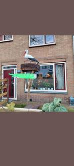 Ooievaar op nest van wilgentenen, Ophalen of Verzenden