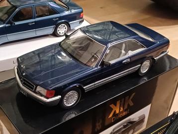 KK Scale Mercedes W126 560 SEC Nautikblau beschikbaar voor biedingen