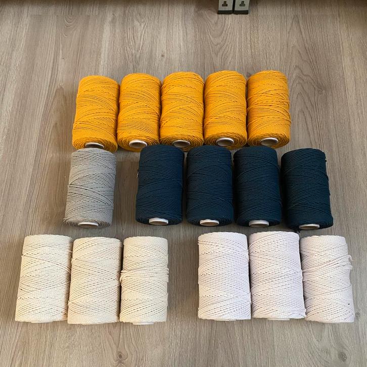 Macramé  | Hearts Xxl | 100m per rol | 3mm | Triple Twist, Hobby en Vrije tijd, Knutselen, Nieuw, Materiaal, Ophalen of Verzenden