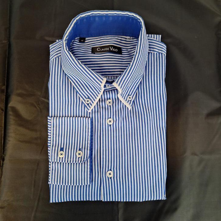 Heren overhemd lange mouw, shirt, Claude Vigo, XL, Kleding | Heren, Overhemden, Gedragen, Halswijdte 43/44 (XL), Ophalen of Verzenden