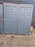 Houten Garagedeuren - Robuust en Authentiek, Ophalen, Gebruikt, 80 tot 100 cm, Garagedeur