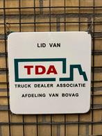 TDA emaille reclamebord, Reclamebord, Gebruikt, I, Ophalen of Verzenden