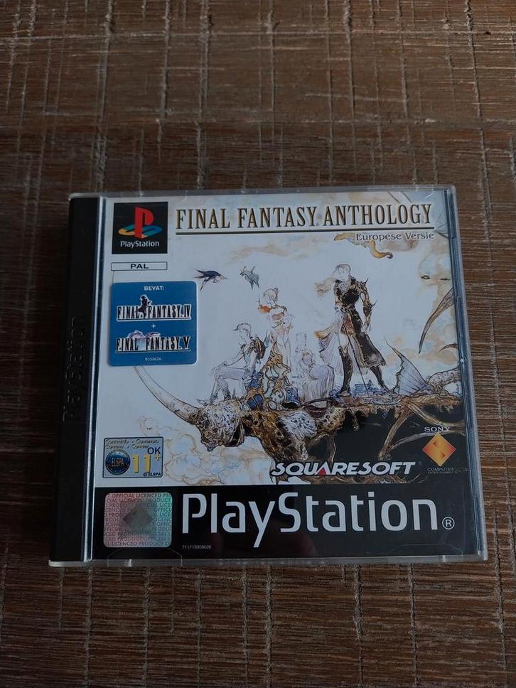 Final Fantasy Anthology - PlayStation, Spelcomputers en Games, Games | Sony PlayStation 1, Zo goed als nieuw, Role Playing Game (Rpg)