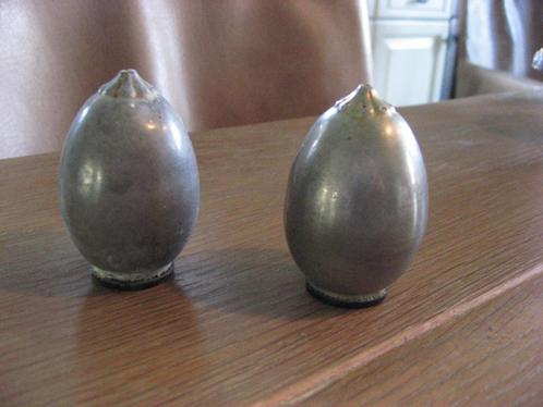 prachtig antiek tinnen ei Just Andersen peper en zout setje, Antiek en Kunst, Antiek | Tin, Verzenden