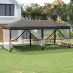 Partytent inklapbaar met zijwanden 3x6 m antracietkleurig, Minder dan 4 meter, Nieuw, Ophalen of Verzenden, ,
