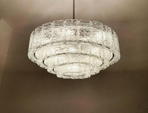 Vintage Doria Leuchten Design lamp, Huis en Inrichting, Lampen | Kroonluchters, Zo goed als nieuw, Glas, Metaal, Ophalen of Verzenden