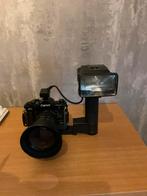 Canon A1 met lenzen, accessoires, flitser etc, Audio, Tv en Foto, Fotocamera's Analoog, Ophalen of Verzenden, Gebruikt, Spiegelreflex