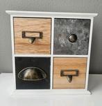 Mini lade kast, kleine kastje, vallenkast, opbergkastje, Minder dan 50 cm, Ophalen of Verzenden, Zo goed als nieuw, Minder dan 100 cm