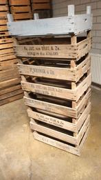 Vintage Fruitkisten / Bollenkisten - Stapelbare Houten Kiste, Antiek en Kunst, Ophalen