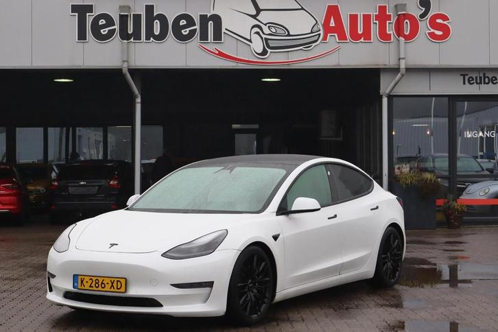 Tesla Model 3 Long Range AWD 75 kWh 92,9% SOH, Warmtepomp Au, Auto's, Tesla, Bedrijf, Te koop, Model 3, 4x4, ABS, Adaptive Cruise Control