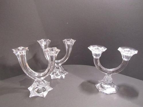 Villeroy en Boch kandelaars, Antiek en Kunst, Antiek | Glas en Kristal, Ophalen of Verzenden