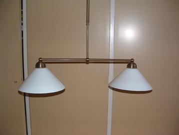 Oude  glazen hanglamp 28