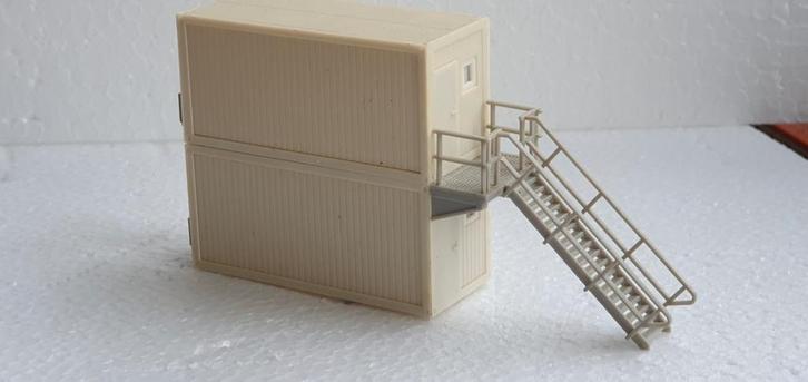 Faller 130133 bouwcontainers met trap HO spoor, Hobby en Vrije tijd, Modeltreinen | H0, Brug, Tunnel of Gebouw, Gelijkstroom of Wisselstroom