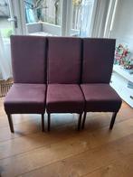 Bruine Stoelhoezen Set van 4, Huis en Inrichting, Stoelen, Ophalen, Overige materialen, Gebruikt, Bruin