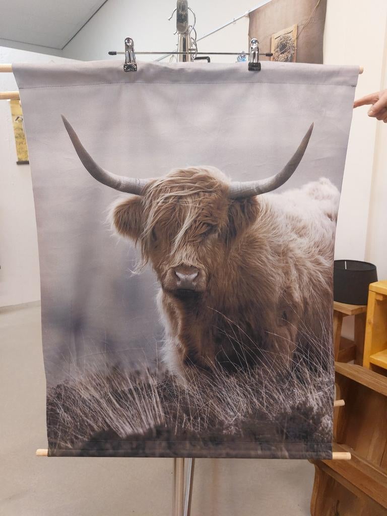 Wanddoek hooglander, Overige materialen, 50 tot 75 cm, Nieuw, Ophalen of Verzenden