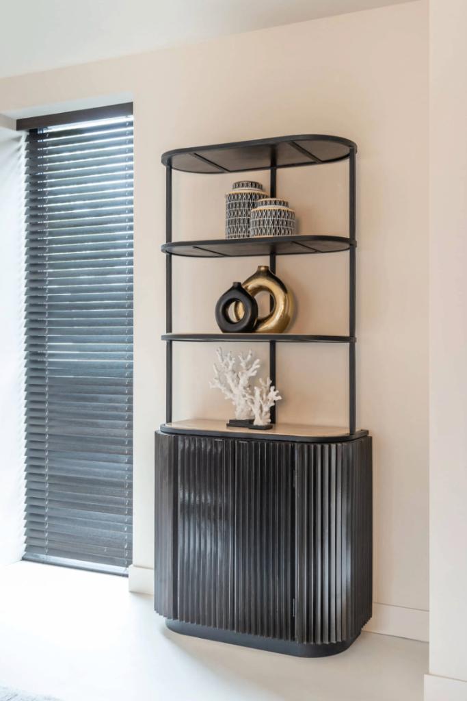 Richmond Interiors Hampton Opbergkast, Buffetkast Travertin, Huis en Inrichting, Kasten | Stellingkasten, Zo goed als nieuw, Ophalen