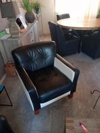 Twee vintage/ retro leren fauteuil kwaliteit leer, Ophalen of Verzenden, Zo goed als nieuw, 50 tot 75 cm, Leer