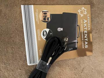 Nieuwe Zwarte Lederen Aktetas - Laptop & Documenten beschikbaar voor biedingen