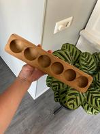 Hout houten rek rekje ei eierrek vintage bruin, Antiek en Kunst, Curiosa en Brocante, Ophalen of Verzenden