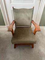 Mooie oude houten fauteuil, Huis en Inrichting, Fauteuils, Ophalen, Gebruikt, 50 tot 75 cm