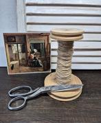 Houten klos met jutetouw, Antiek en Kunst, Ophalen of Verzenden