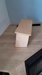 Opklapbaar meditatie bankje van beukenhout., Sport en Fitness, Yoga en Pilates, Ophalen, Zo goed als nieuw