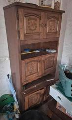 3 Donker bruine houten kasten. Moeten nu weg!!, Ophalen, Gebruikt, 25 tot 50 cm, Minder dan 150 cm