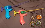 Beyblade Set - 4 Beyblades & 2 Launchers (Niet Origineel), Ophalen of Verzenden, Gebruikt, Jongen of Meisje
