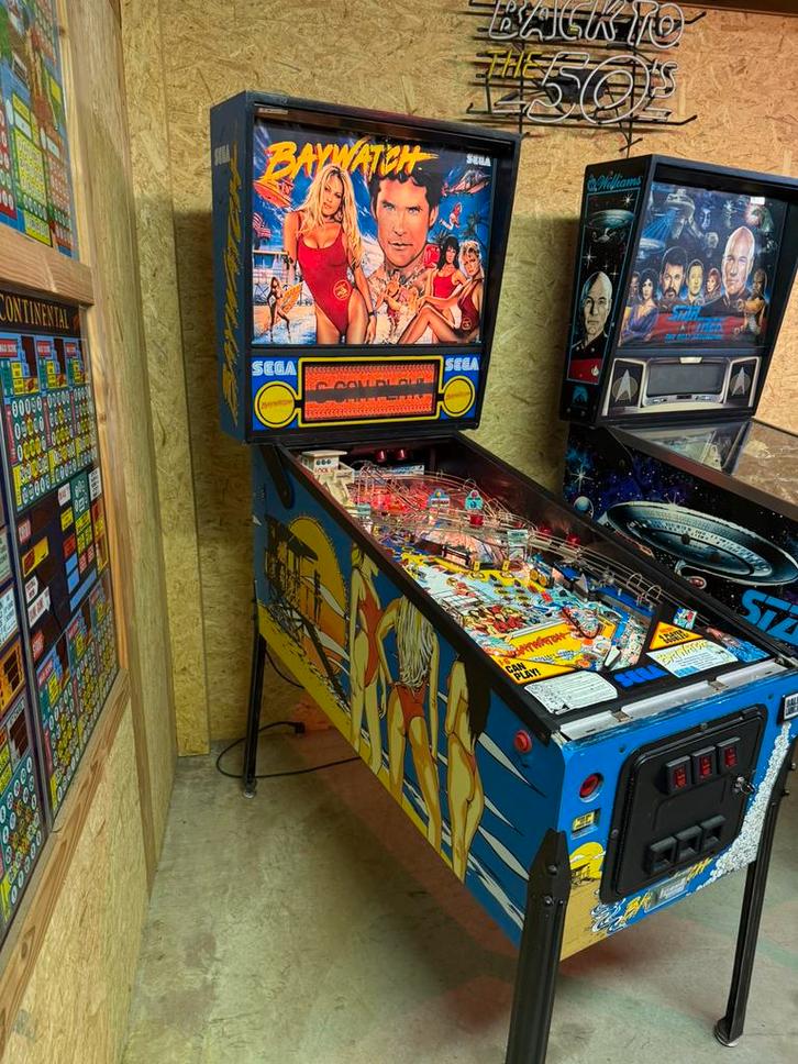 Flipperkast Sega Baywatch, Verzamelen, Automaten | Flipperkasten, Gebruikt, Dot-matrix, Flipperkast, Sega, Ophalen