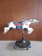 Ijzer carrousel paard met voet uit Amerika, Verzamelen, Ophalen, Gebruikt, Paard, Overige typen