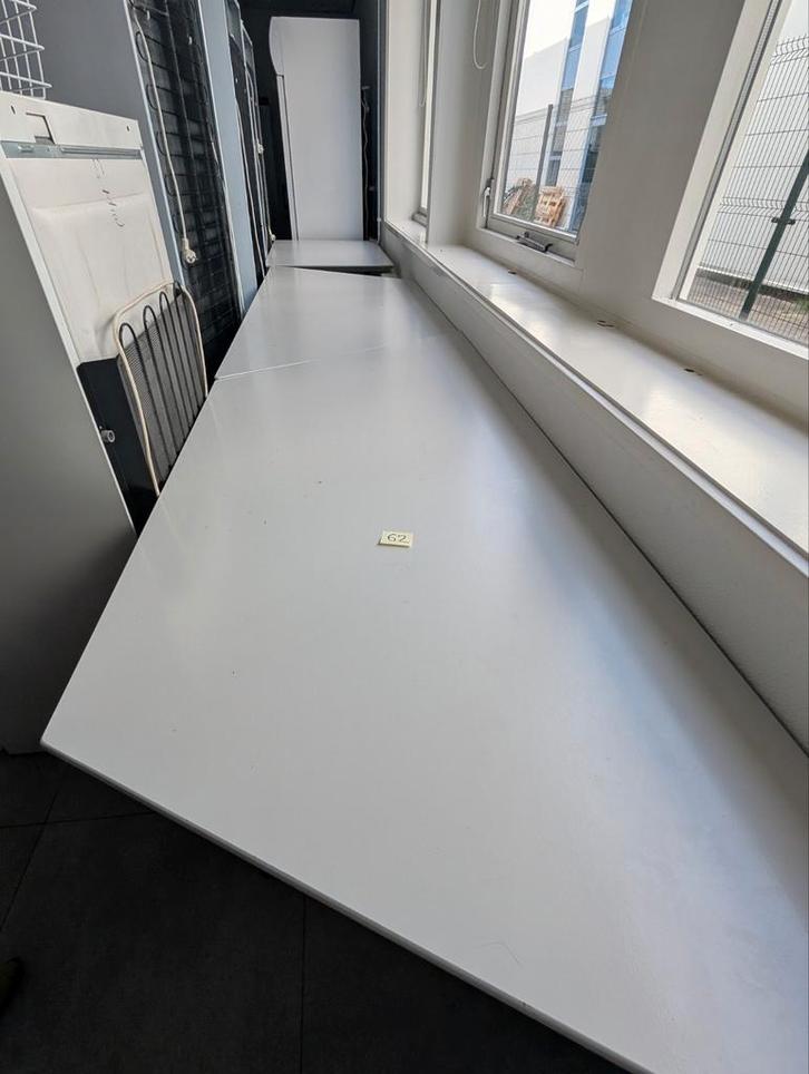 Witte Tafelblad / Werkblad, Huis en Inrichting, Bureaus, Gebruikt, Ophalen of Verzenden