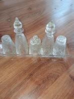 Kristallen  olie en azijnstel, Antiek en Kunst, Ophalen of Verzenden