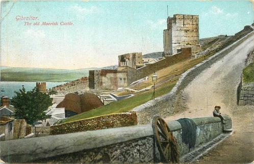 (381-368-029) Gibraltar The old Moorish Castle, Verzamelen, Ansichtkaarten | Buitenland, Buiten Europa, Verzenden
