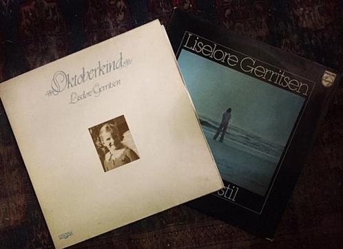 Liselore Gerritsen Oktoberkind 1982 lp Sta Even Stil 1975 lp, Cd's en Dvd's, Vinyl | Nederlandstalig, Zo goed als nieuw, Levenslied of Smartlap