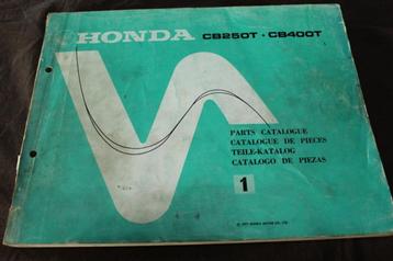 Honda CB250T CB400T 1977 twins motorcycle parts catalogue  beschikbaar voor biedingen