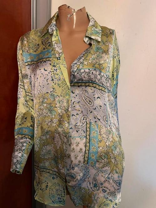 ZARA blouse maat L ZGAN, Kleding | Dames, Blouses en Tunieken, Zo goed als nieuw, Maat 42/44 (L), Groen, Verzenden