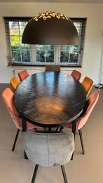 Eettafel Ovaal Zwart, Huis en Inrichting, Tafels | Eettafels, Ophalen, 100 tot 150 cm, 200 cm of meer, Zo goed als nieuw