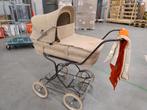 Vintage kinderwagen warm beige met oranje dekens, Ophalen, Overige merken