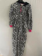 Leuke Lounge Onesie - Zebraprint - Maat XS, Ophalen of Verzenden, Zo goed als nieuw, Maat 34 (XS) of kleiner, Zwart