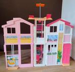 Groot inklapbaar Barbiehuis met zonnedak, Ophalen, Gebruikt, Poppenhuis