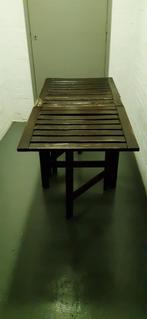 Tuinset Applaro hout inklapbaar 1 tafel 3 stoelen, Tuin en Terras, Ophalen, Gebruikt, 3 zitplaatsen, Tuinset