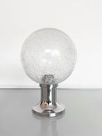 Vintage Hillebrand Leuchten jaren 70 tafellamp, Ophalen of Verzenden, Zo goed als nieuw, Glas, Minder dan 50 cm
