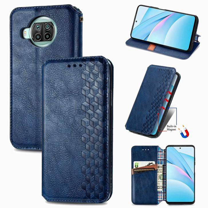 Xiaomi Mi 10T Lite 5G Luxe PU Lederen Wallet Case Set _Blauw, Telecommunicatie, Mobiele telefoons | Hoesjes en Frontjes | Overige merken